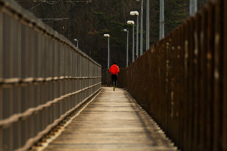 Runner on the Bridge photo