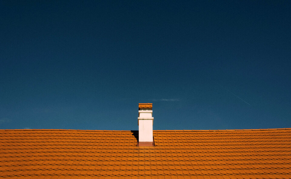 Red roof and chimney