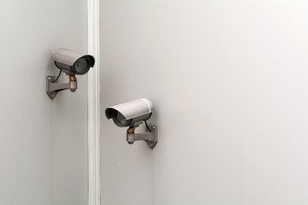 Two CCTV cameras photo