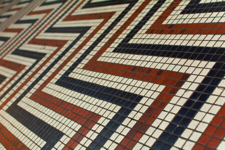 Floor mosaic close up photo