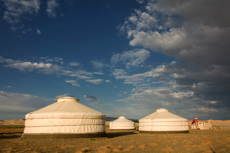 Mongolian yurts photo