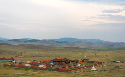Amarbayasgalant monastery in Mongolia photo