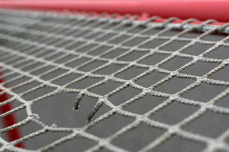 Hole in Soccer Net photo