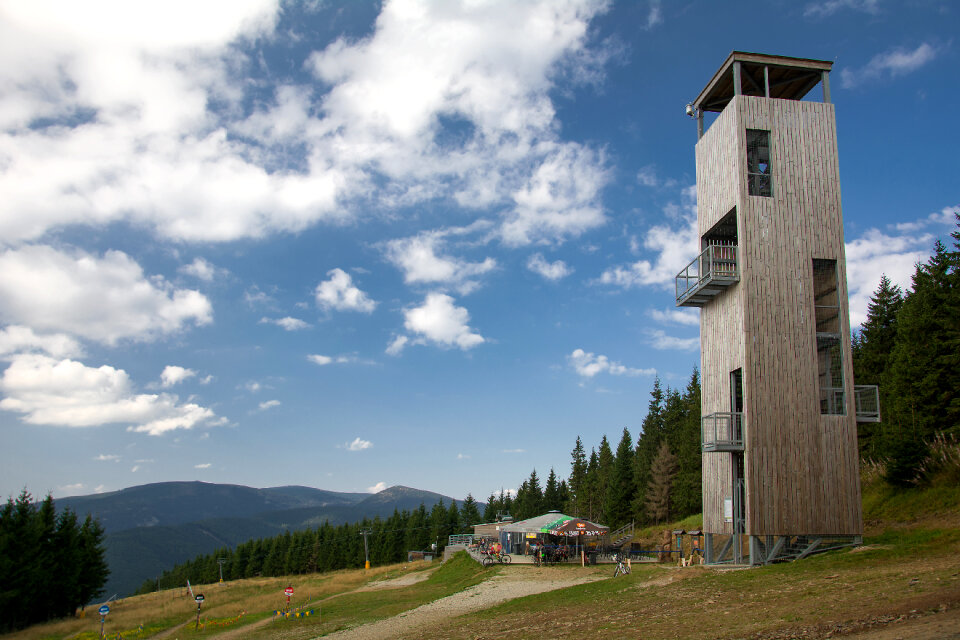 Mountain lookout tower
