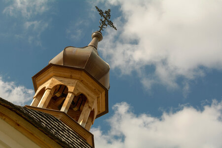 Wooden church tower photo