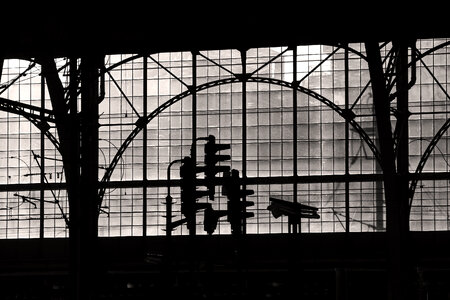 Train Station Silhouette