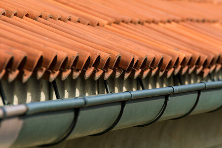 Old roof tiles photo