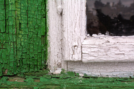 Old Wooden Window Close Up