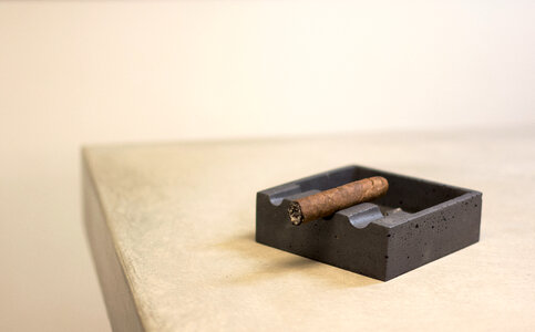 Cigar in Ashtray photo