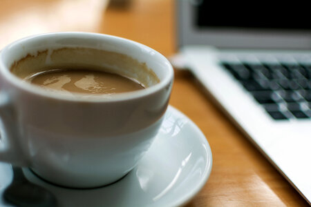 Coffee and Laptop photo