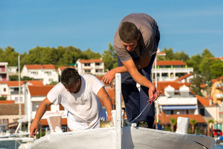 Workers in Harbor