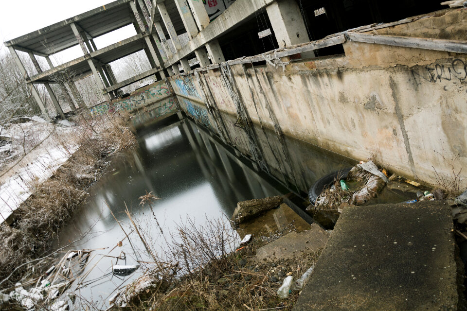 Ruined Concrete Building