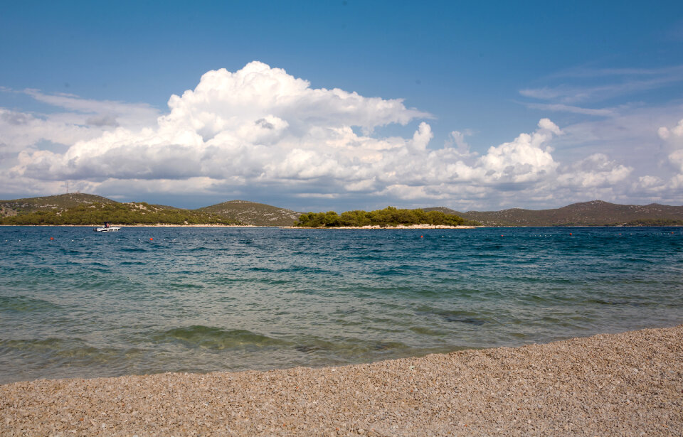 Empty Beach in Croatia photo