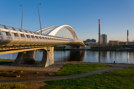 Modern Bridge Over the River photo
