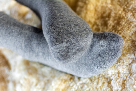 Socks made of cashmere wool photo
