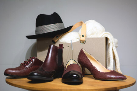 Leather Shoes and a Hat photo