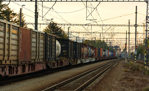 Long Cargo Train photo