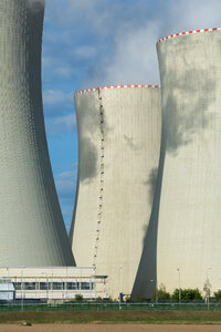 Cooling towers of nuclear power plant photo