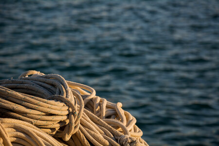 Ship ropes photo