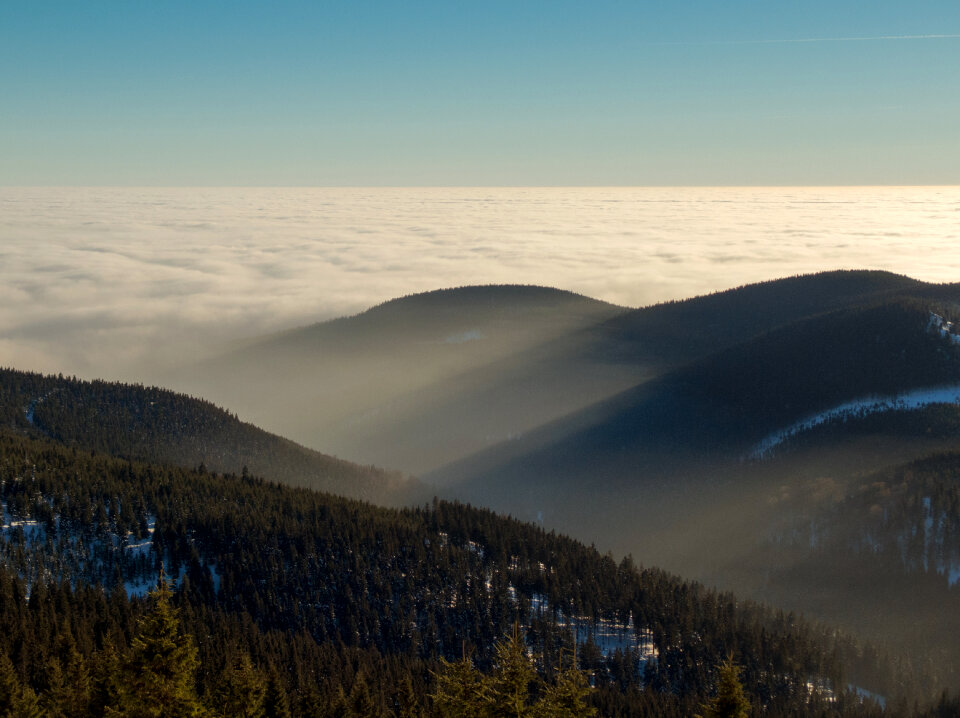 Hills above the clouds