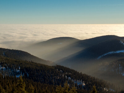 Hills above the clouds