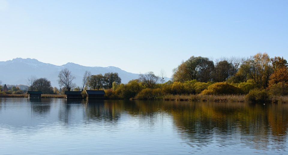 Lake water blue