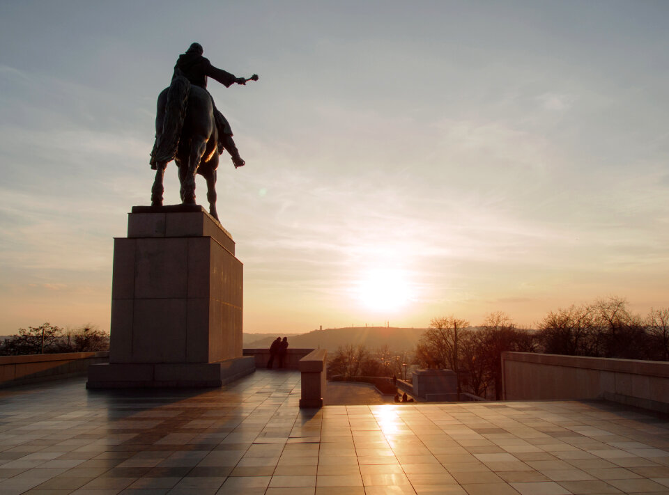 Horse statue in Prague