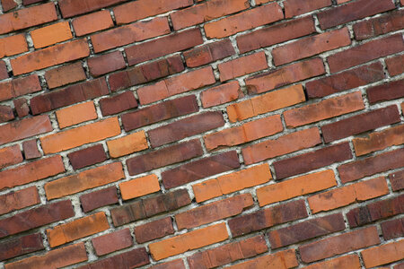 Diagonal brick wall background photo