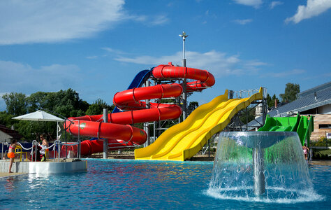 Aquapark Sliders With Pool photo