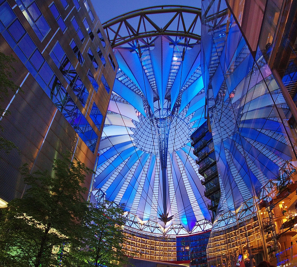 Berlin night night architecture