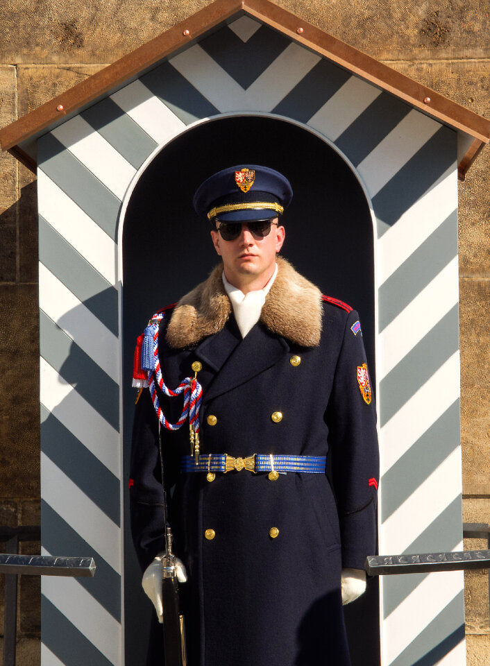 Guard Soldier In Prague Castle