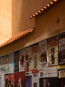 City Wall With Posters photo