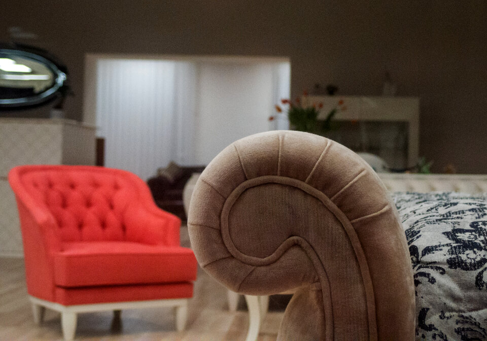 Vintage Couch And Chair Detail