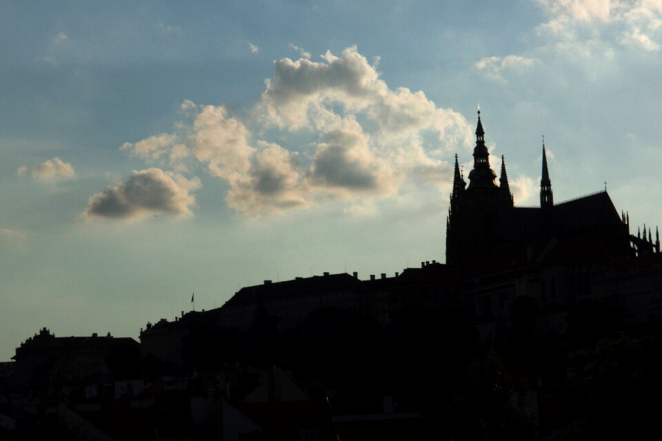 Prague Castle Silhouette