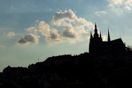 Prague Castle Silhouette photo
