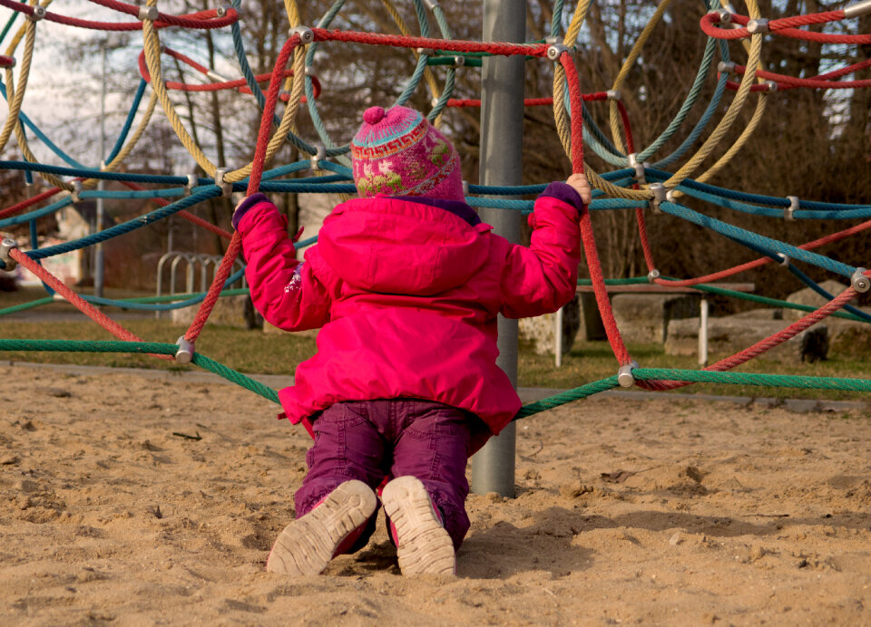 Chidlren On The Jungle Gym
