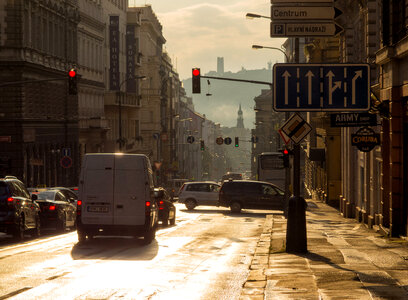Evening Street In The City photo