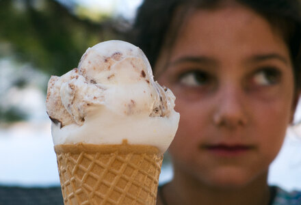 Girl With Ice Cream photo