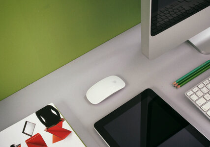 Designer Office Desk Workplace photo