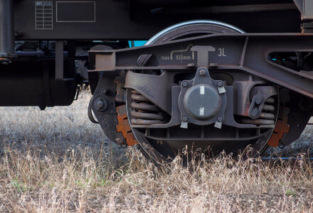Train wheel photo