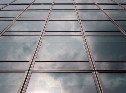 Modern building glass wall photo