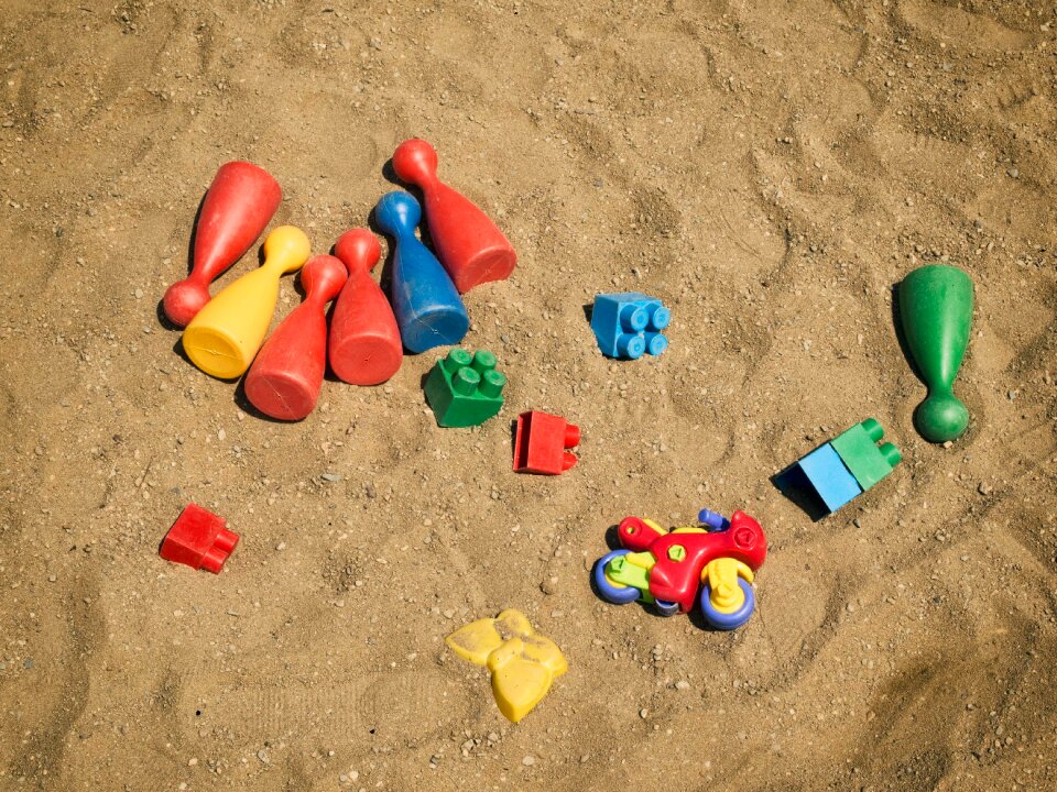 Toys in the sandbox