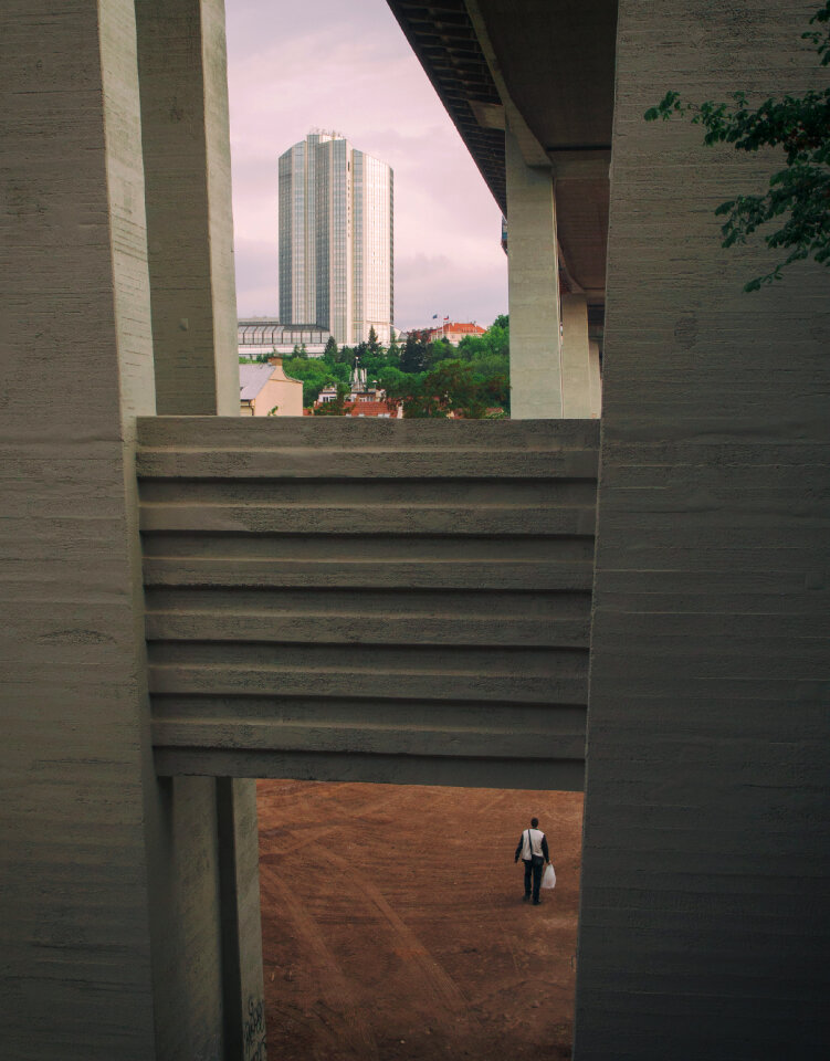 Under the Nusle bridge