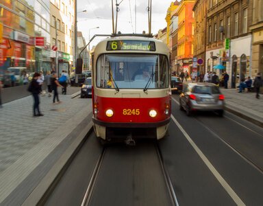 Tramway in Prague photo