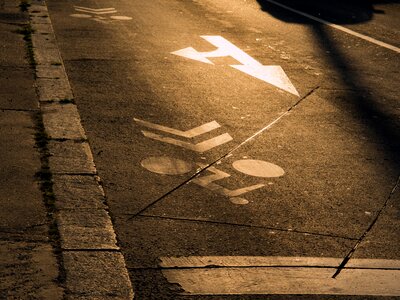 Road markings photo