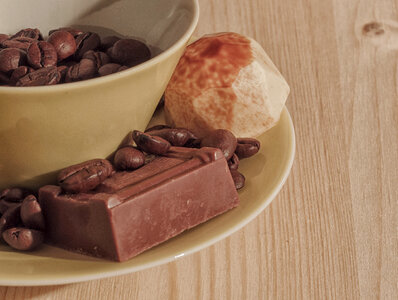 Chocolate and Coffee Beans photo