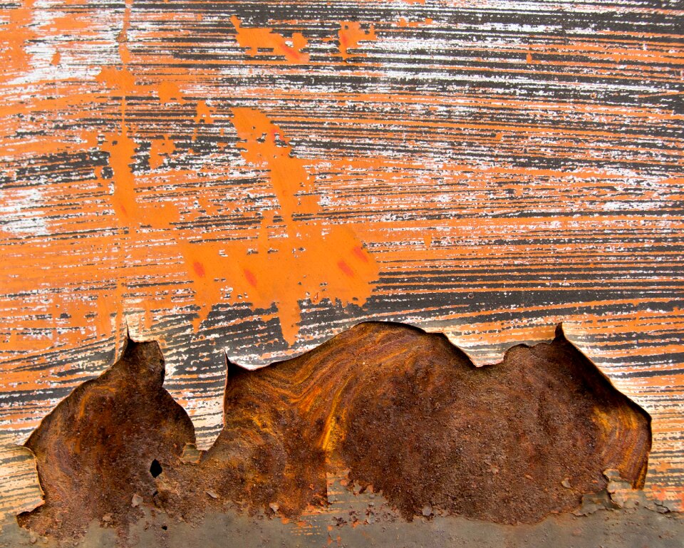 Orange Rusty Metal