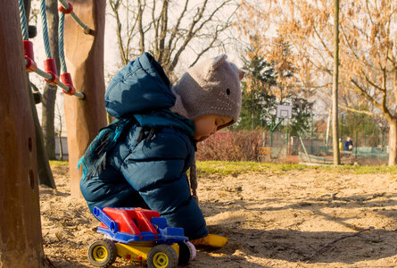Toddler at the playground