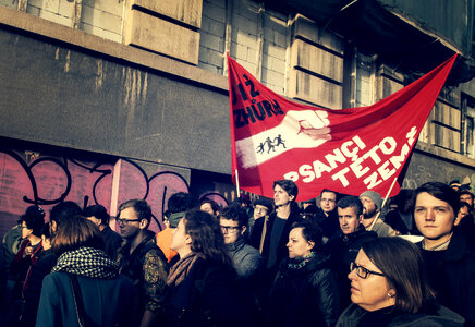 People at the demonstration