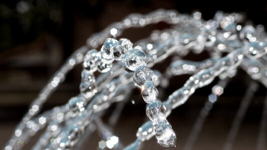Fountain Water Drops photo